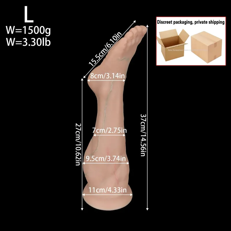 Enorm silikonfot Butt Plug Thick Ben Dildo Stor analplugg Anal Expander Masturbator Anus Dilator Sexleksaker Vuxenleksak Sexbutik