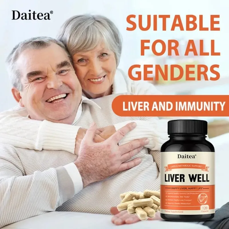 Milk Thistle Capsules - for Health Boosts Liver Detox Antioxidants for Skin and Digestive Liver Health