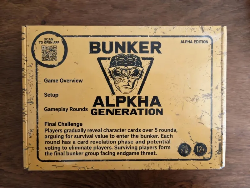BUNKER: ALPHA GENERATION (Russian Version) - Apocalyptic Social Deduction Game for Adults Strategic Survival Tabletop Experienc
