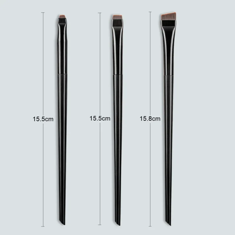 Pincel delineador de ojos, pinceles para tinte de cejas, juego de pinceles para cejas, punta en ángulo fino, tinte inclinado, maquillaje plano ultrafino, ojos Premium