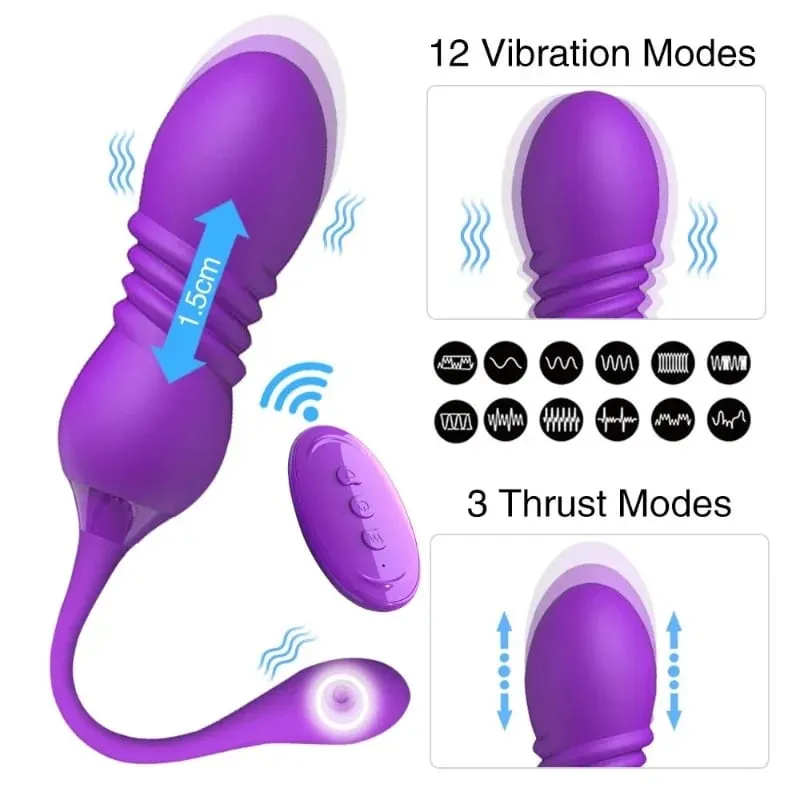 Retractable Vibration Vibrating Egg Wireless Remote Control Female Adult Sex Toys Female Masturbator Products