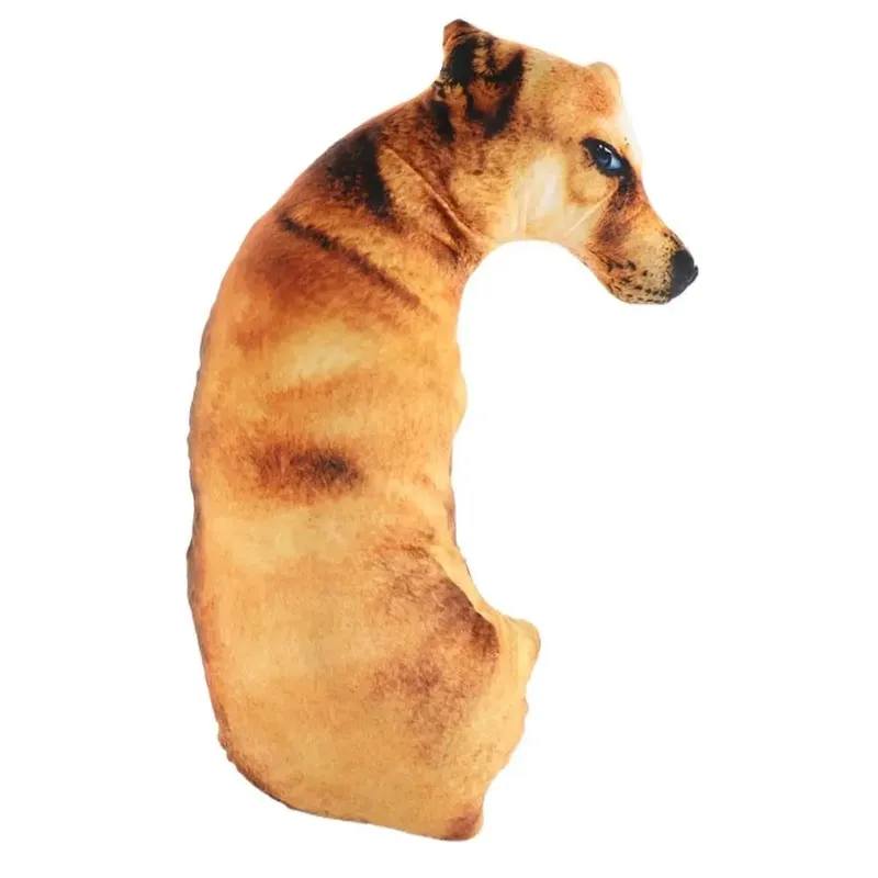 3D Lifelike Animal Throw Pillow Soft Creative Dog Pillow Cushion Office