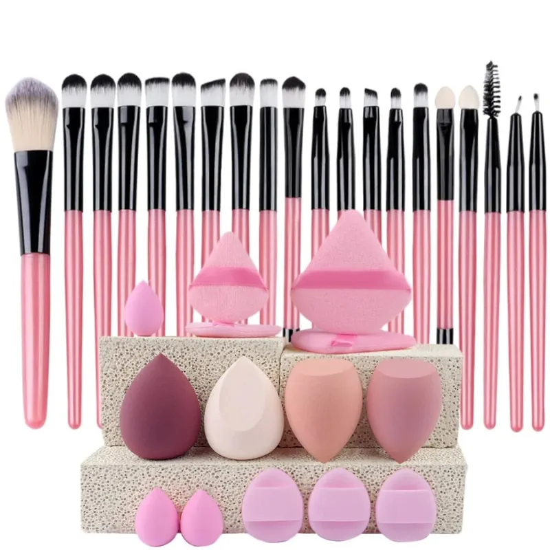 20pcs Makeup Brush Set Soft Fluffy Cosmetic Foundation Powder Eyeshadow Kabuki Blending Make Up Brush Beauty Tool Makeup Sponge — image 19