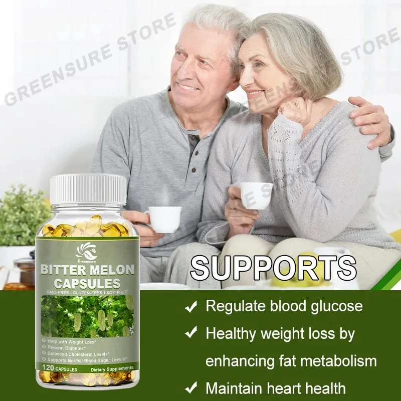 Bitter Melon Extract Capsule - Reduce Blood Sugar - Immune System Health - Cardiovascular & Gastrointestinal Support