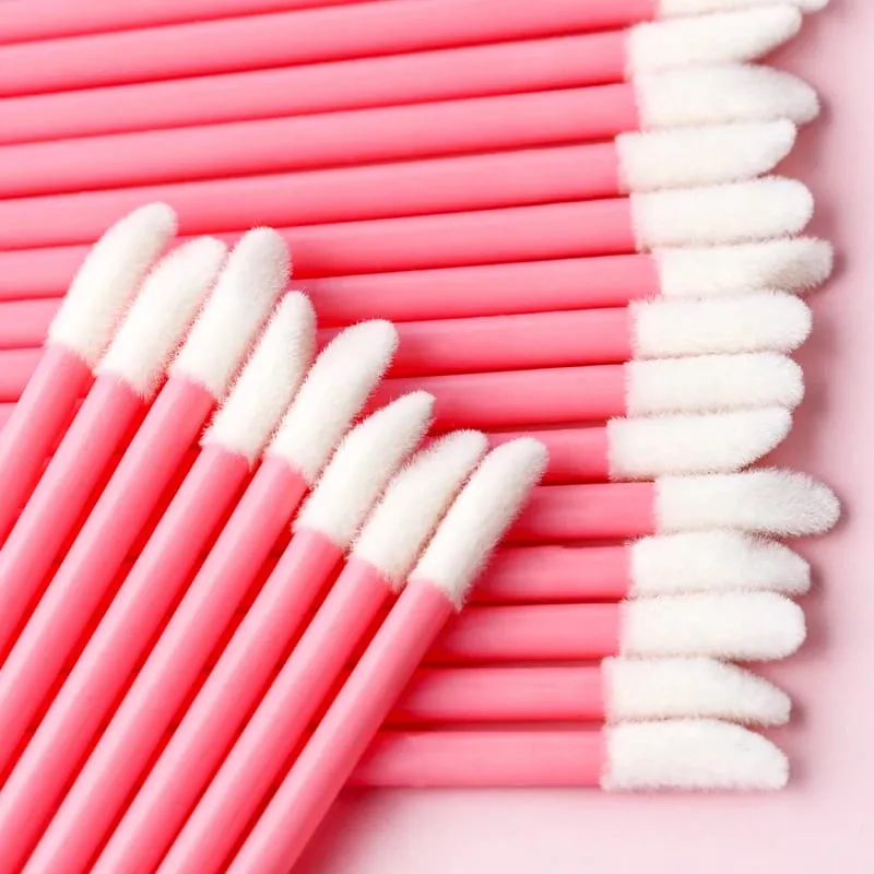 50/500/1000Pcs Wholesale Lip Brushes Makeup Brush Eyelashes Extension Lip Gloss Applicator Lipstick Wands Set Cosmetic Make Up — image 6