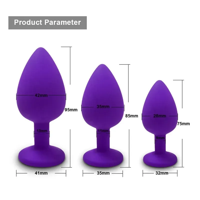 3 Sizes Soft Silicone Anal Plug Mini Butt Plug Erotic Sex Toys for Men Women Gay Couples Adult Anal Prostate Stimulator Dildo — image 23