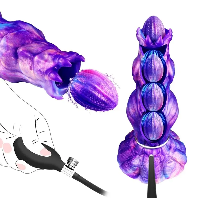 Newly Developed Ovipositor Toy Inflatable Anal Plug Vaginal Laying Eggs Fantasy Knot Dildo Sex Toys For Women Men Adult Games