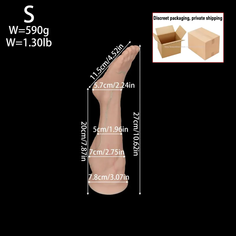 Enorm silikonfot Butt Plug Thick Ben Dildo Stor analplugg Anal Expander Masturbator Anus Dilator Sexleksaker Vuxenleksak Sexbutik