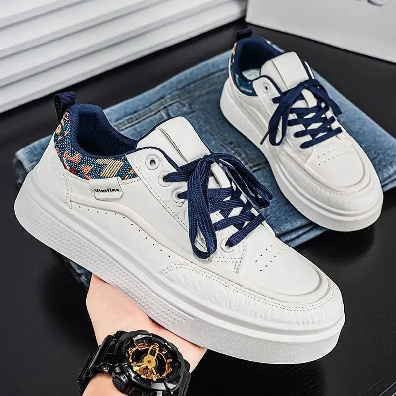 2026 Versatile Sports Leisure Board Shoes Fashion Comfortable Man Shoes Outdoor White Shoes for Man Breathable Men's Sneakers — image 4