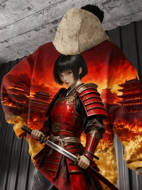 2026 Hot Anime girl back pattern Sweatshirt Casual Long Sleeve Hooded Pullover 3D Printing Top Fashion Oversized Men's Hoodies — image 12