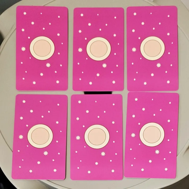 10.3*6cm Soulmate Love Message Oracle Deck 56 Heartfelt Romance Cards for Twin Flame Readings Elegant Pink Oracle Cards