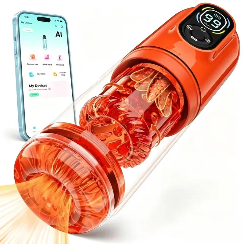 Telescopic Rotation Masturbator Cup Sucking Penis Pump Pocket Pussy Blowjob Sex Toys Stroker Piston Automatic Mastubator for Men