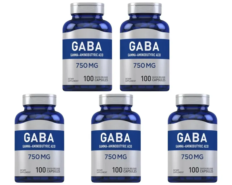 750mg Gamma-Aminobutyric Acid 100 Quick Release Capsules Non-GMO & Gluten Free Dietary Supplement for adult — image 11