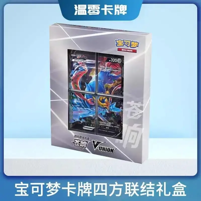 Dalam Stok Asli 100% Pokemon Ptcg Kad Kuartet Gandingan V-Union Kotak Hadiah Pikachu Big Gather Moru Baker Mew-Two Ptcg