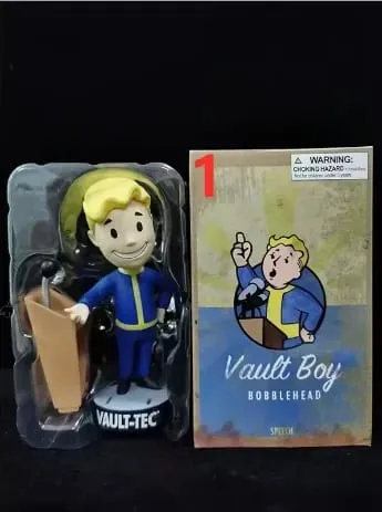 Anime Bobblehead Cute Vault Boy Full Set Action Figure Toys Collection Model Doll Desktop Ornament Display Boy Gifts