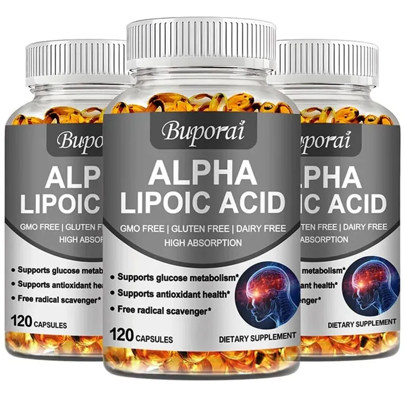 Alpha Lipoic Acid 600mg - Powerful Antioxidants Skin Care Protecting Liver Brain and Nerve Health Energy Metabolism — image 2
