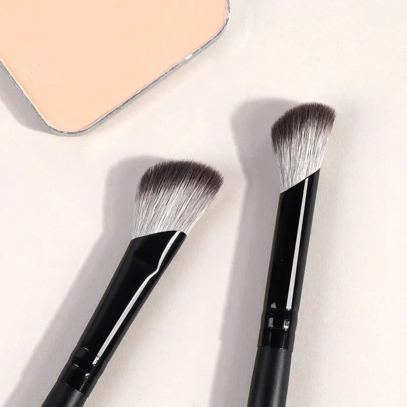 4pcs Dual-ended Makeup Brushes Set With Box Foundations Powder Conceal Blush for Eyeshadow Basic Brush Beginner Travel