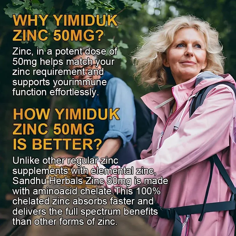 Premium Pure Zinc Capsules 50 mg Supplement High Absorption Boosts Immune Antioxidant Skin Cognitive Health — image 6