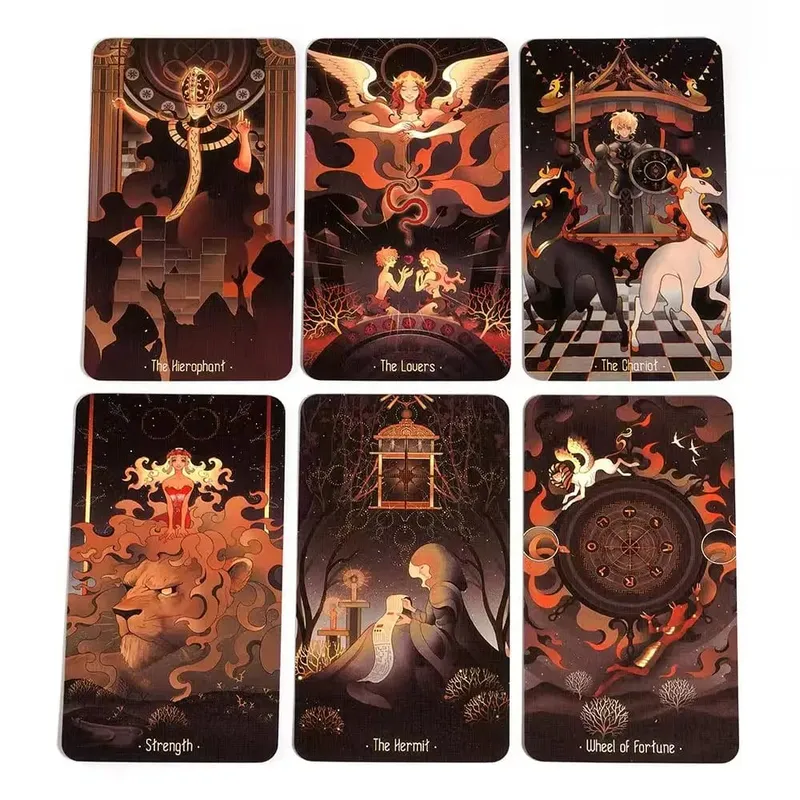 Stars Lighting Up The Night Oracle Cards A 78 Tarot Cards Divination Edition FortuneTelling Deck Borad Playing Games Tarot Decks — image 2