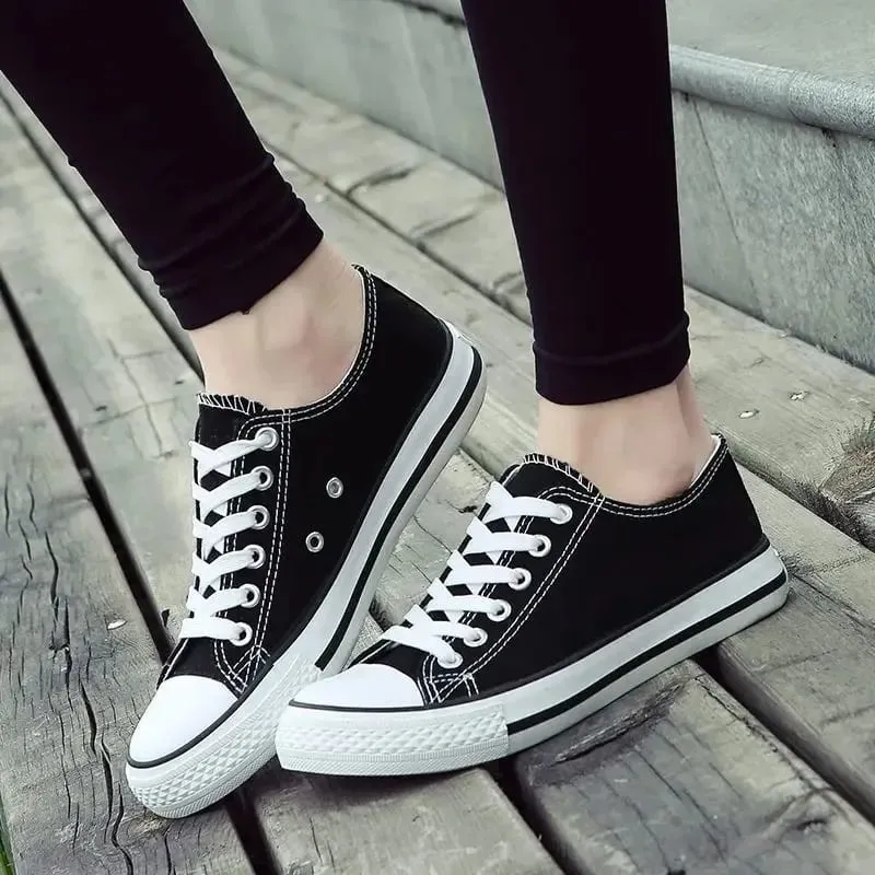 Men's Canvas Shoes Breathable Casual Sneakers Korean Style Versatile Student Flat Heel Low Cut Durable TPR Outsole Fashionable — image 5