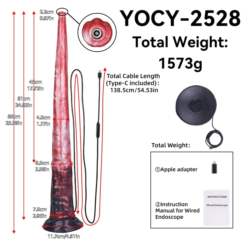 Anal Plug Silicone Dildo Endoscope Camera Anal Dilator Anus Extender Vaginal Butt Expansion Fantasy Dildos Extreme Sex Toys — image 11
