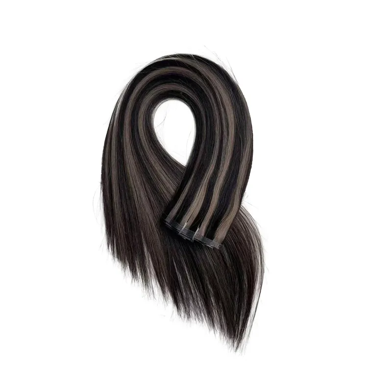 160g Thick PU Clip in Human Hair Extensions Seamless Weft Tape Clip on for Thick Raw Hair Invisible Hair Extensions