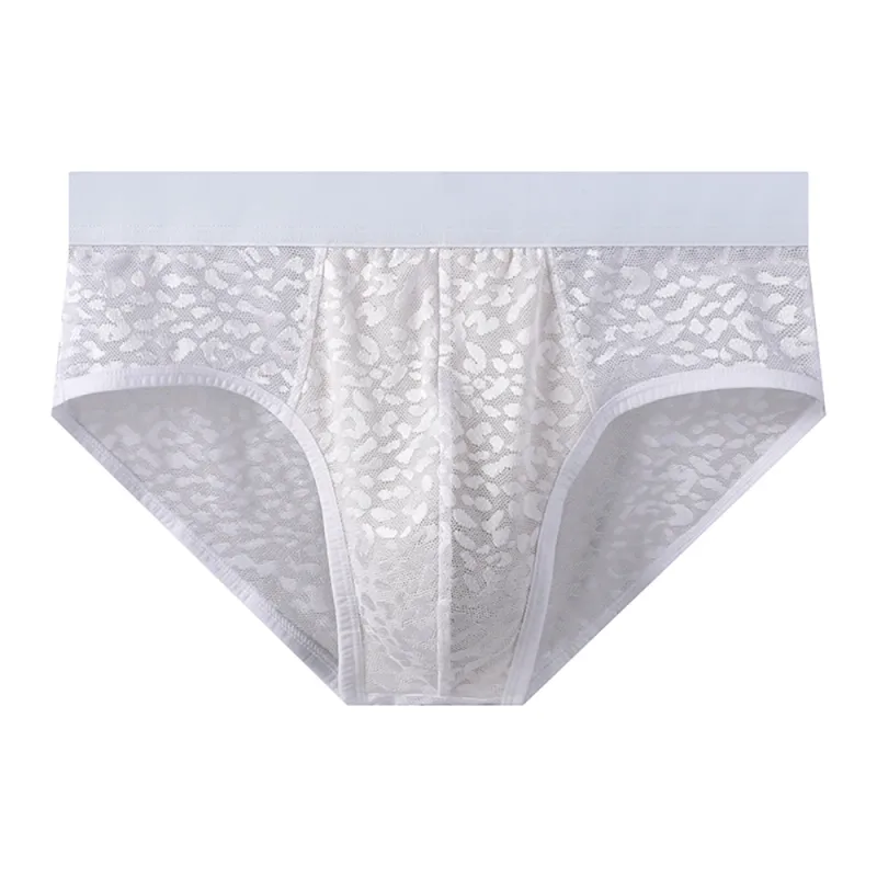 1/3PCS Summer Sexy Perspective Breathable Men's Panties Smooth Ice Silk Quick-dry Men's Briefs High Elastic Ultra-thin Underwear