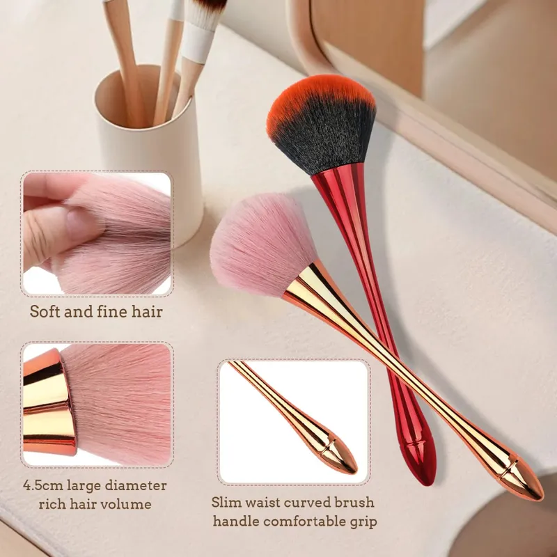 1Pc Fashionable Nail Art Dust Brush Perfect for DIY Nails Reusable Makeup Brushes Wholesale — image 4