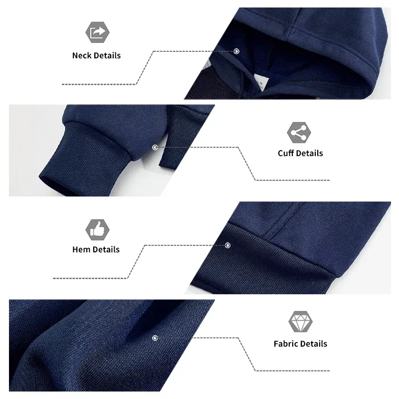 Men Patchwork Color Block Pullover Hoodie Drawstring Kangaroo Pocket Long Sleeve Loose Sweatshirt Autumn Winter Streetwear Tops