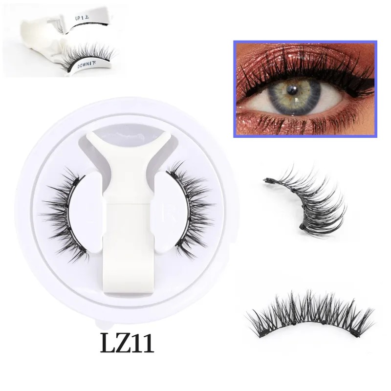 1 Set Magnetic Eyelashes Reusable Cat Eye Magnetic Lash Cosplay Sensitive Eye Friendly Natural Curler False Lashes Make Up Tool