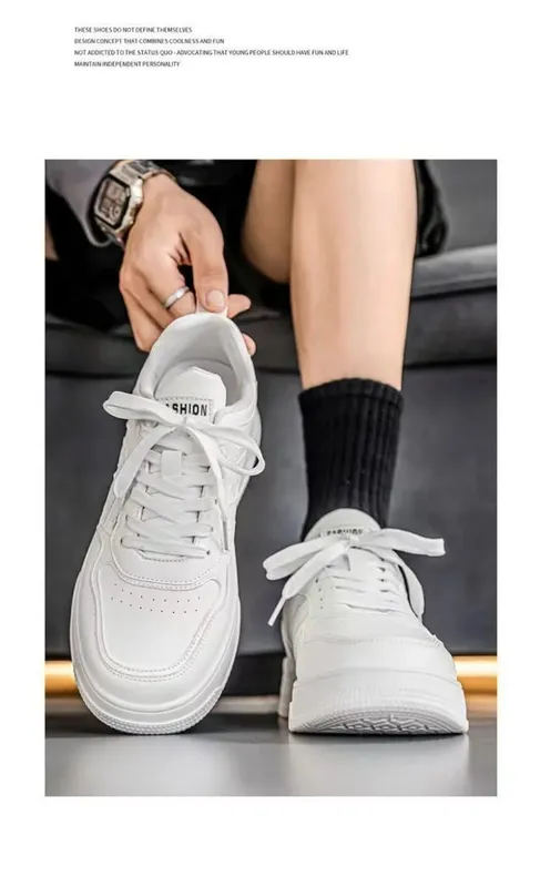 Men's Autumn Versatile High Top Running Shoes Trendy Thick Soled Casual Fashion Sneakers for Outdoor Sports — image 8