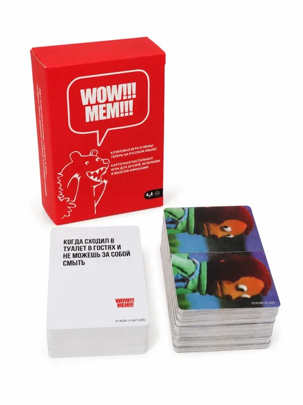Russian Version Meme Card Game Funny Party Game with Meme Cards Social Deduction Board Game for Friends Family Entertainment — image 1
