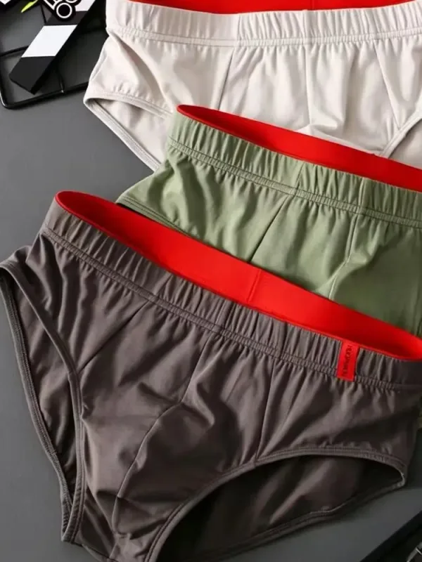 Men's ice briefs briefs Men's sensible pouch sports wicking sweat breathable mid-waist shorts 3256812597668229