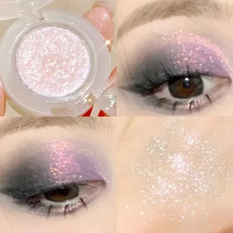 Diamond Glitter Monochrome Eyeshadow Palette Sequins Pearlescent Highlighter Powder Makeup Brighten Shiny Eyes Makeup Cosmetics