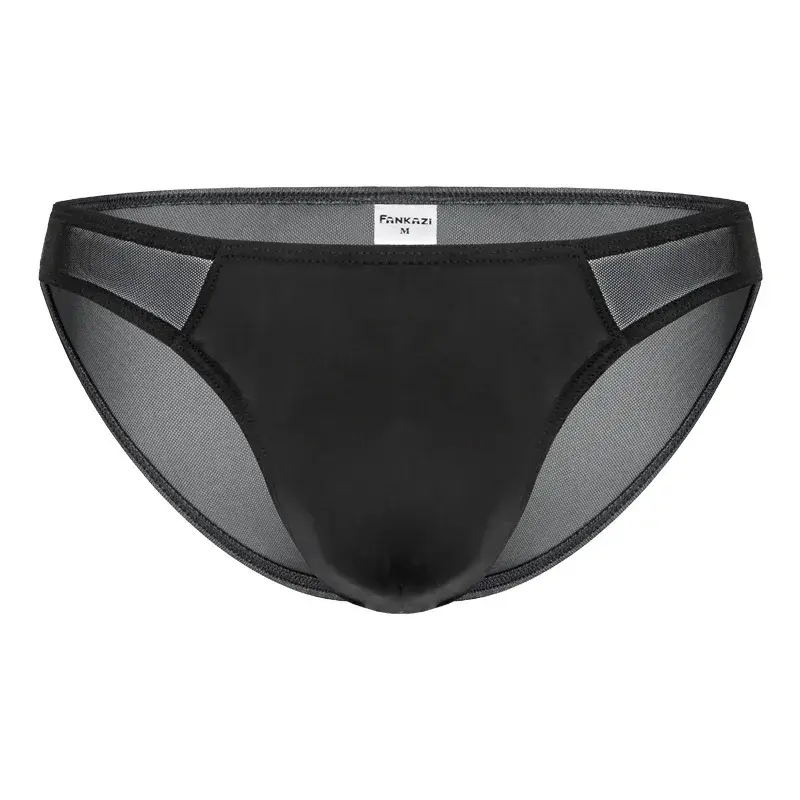 Men's Mesh Briefs Transparent Low Waist Underwear Ultra-thin Breathable Panties — image 6