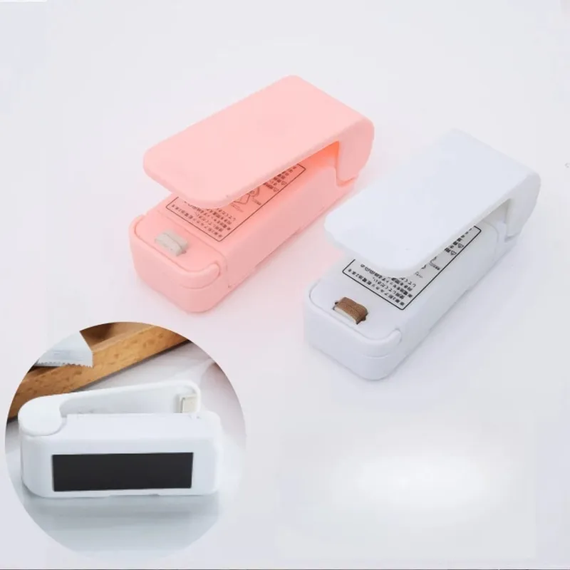 Mini Hea Bag Seal Machine Package Sealer Bags Thermal Plastic Food Bag