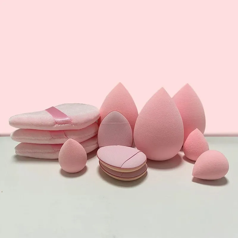 12-teiliges kleines, mittleres und großes Kombinationsset Makeup Puff Essential für Anfänger