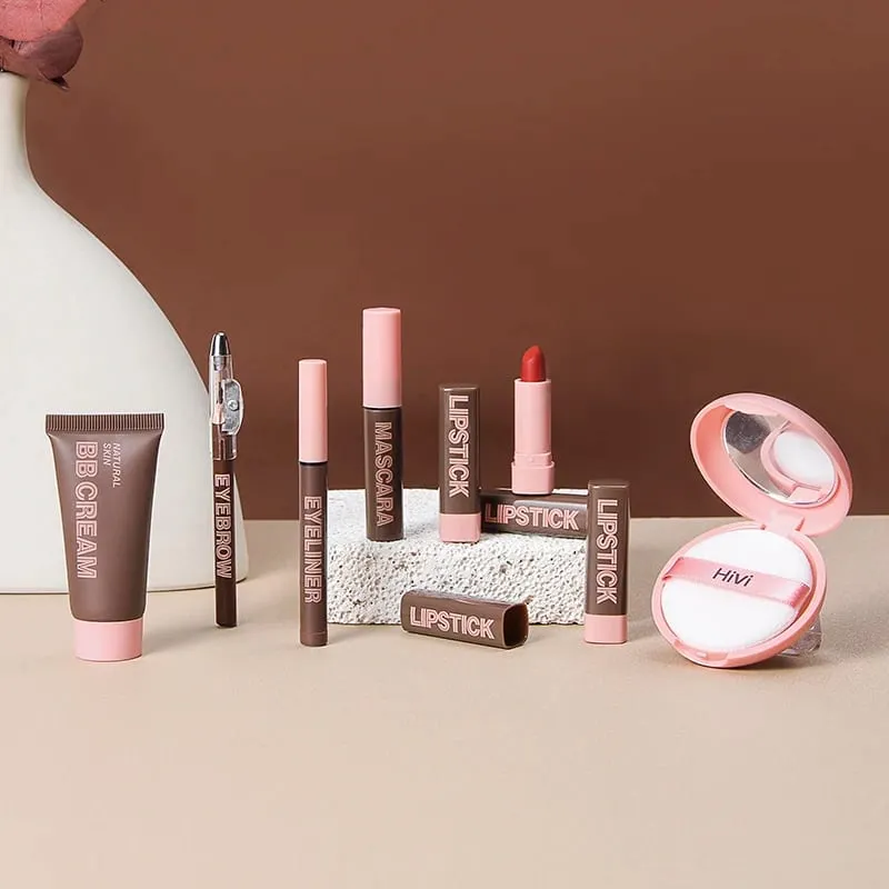 Trendy 9-delt makeup-sæt - alt-i-én makeup-sæt til dagligt udseende og gaver — image 4