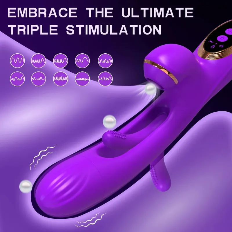 Sucking Flapping Vibrator for Women Clitoris G Spot Stimulator Dildo Tapping Vagina Massager Vibrating Adult Female Sex Toys