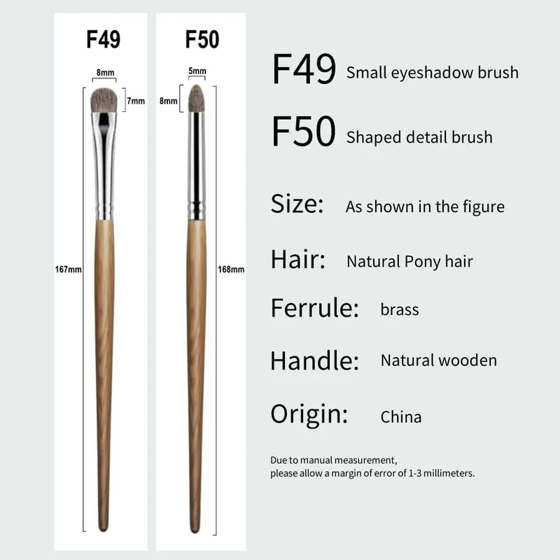 Eyeshadow Brush Precise Details Eye Shadow Makeup Brushes Soft Natural Pony Hair Make Up Tools — image 3