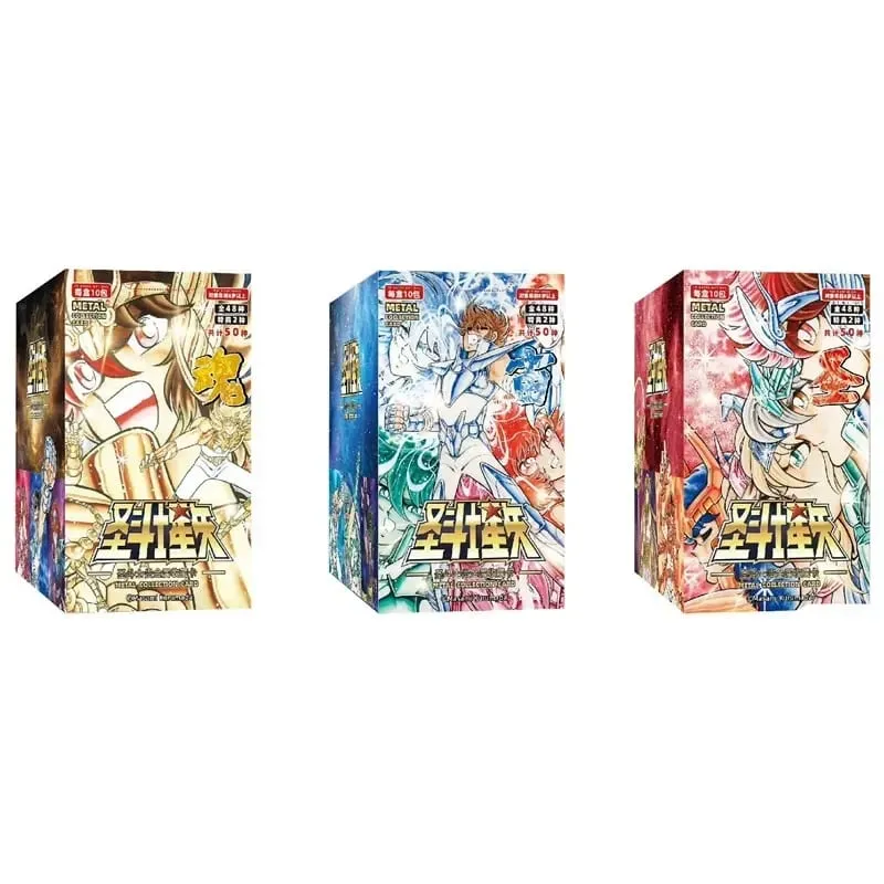 Genuine KAYOU Saint Seiya Manga Version Collection Cards Contract Pack Vol.1 Anime TCG Rare Collectible Trading Cards Gifts Toys
