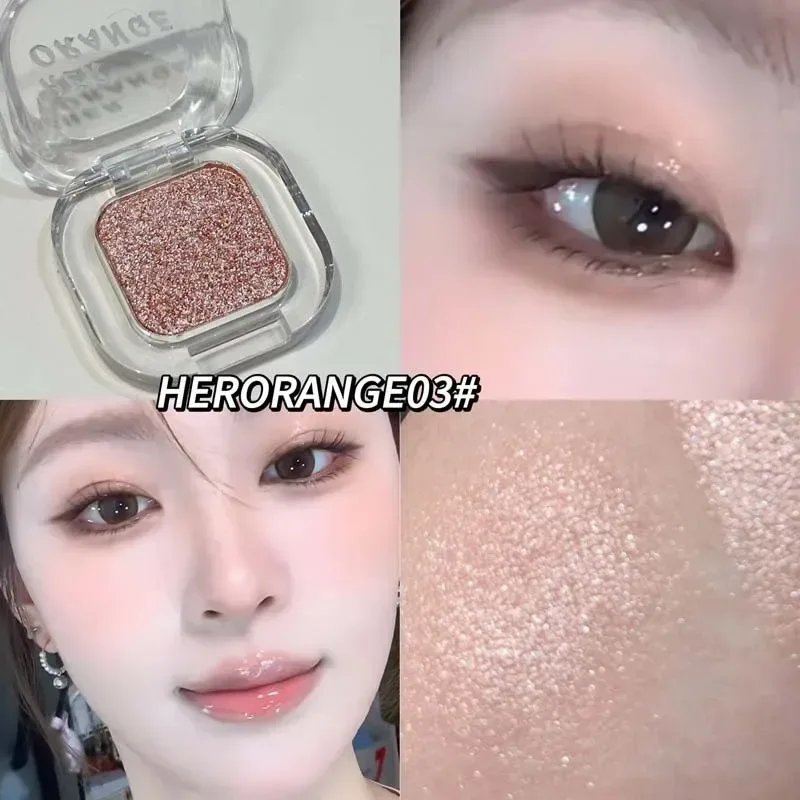 Red Brown Monochrome Eyeshadow Eyeliner Powder Palette Silky Matte Coral Red Lying Silkworm Eyeliner Waterproof Aegyo-sal Makeup
