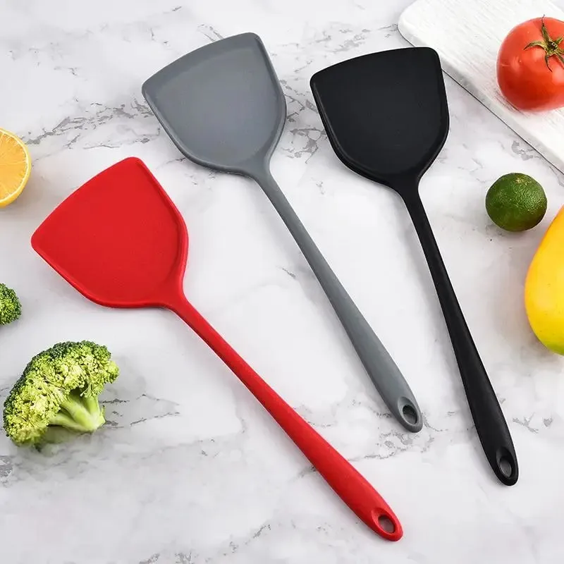 All-in-one silicone spatula kitchen items heat resistant non-stick frying pan spatula household silicone Chinese spatula