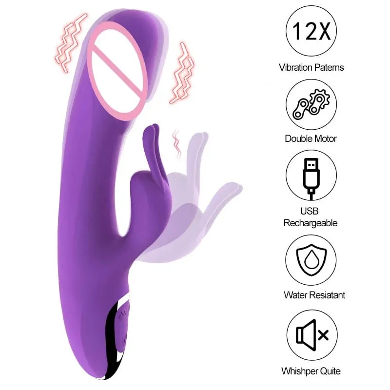 Sex Toys Vibrator Telescopic/Rabbit/Finger Digging G Spot Powerful vibrating AV Magic Wand Clitoris Stimulator Dildo Masturbator — image 4