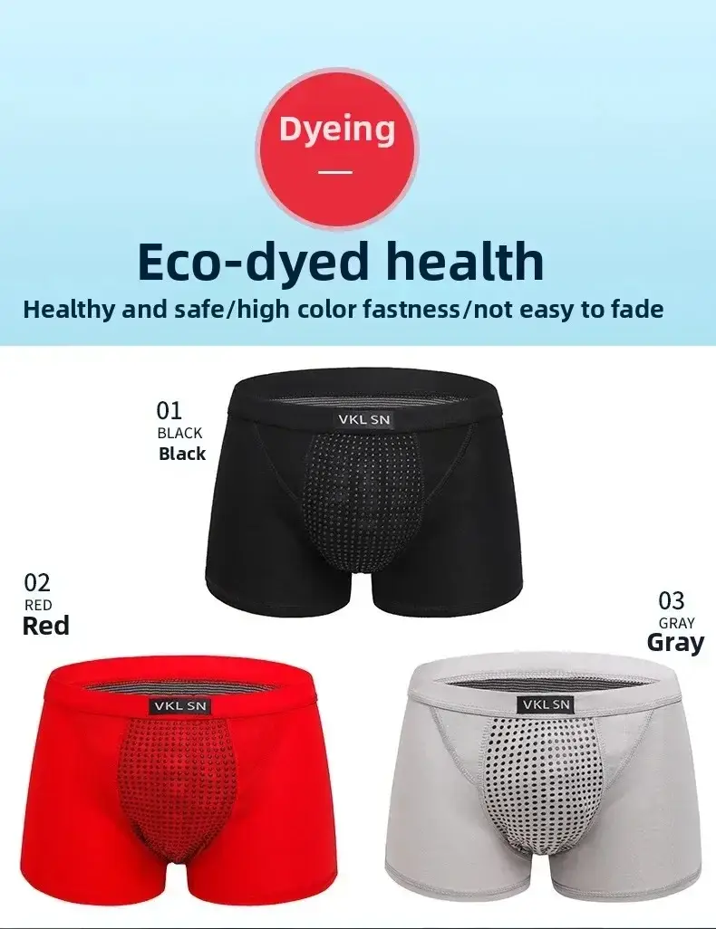 Men's Magnetic Closure Milk Silk Boxer Briefs Anti-Slip Quick-Dry Ultra Soft Breathable Underwear Boxer Shorts — image 8