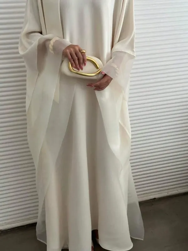 Middle Eastern Abaya Women Elegant Abayas Full Sleeve Loose Pageant Dress Evening Kaftans JilbabsIslamic Traditional Clothing