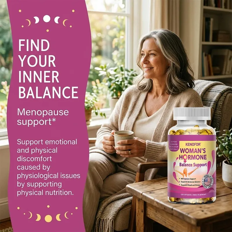 Women’s Menopause Support Supplement Enhancing Hot Flashes Night Sweats Mood Swings & Fatigue Supports Daily Wellness