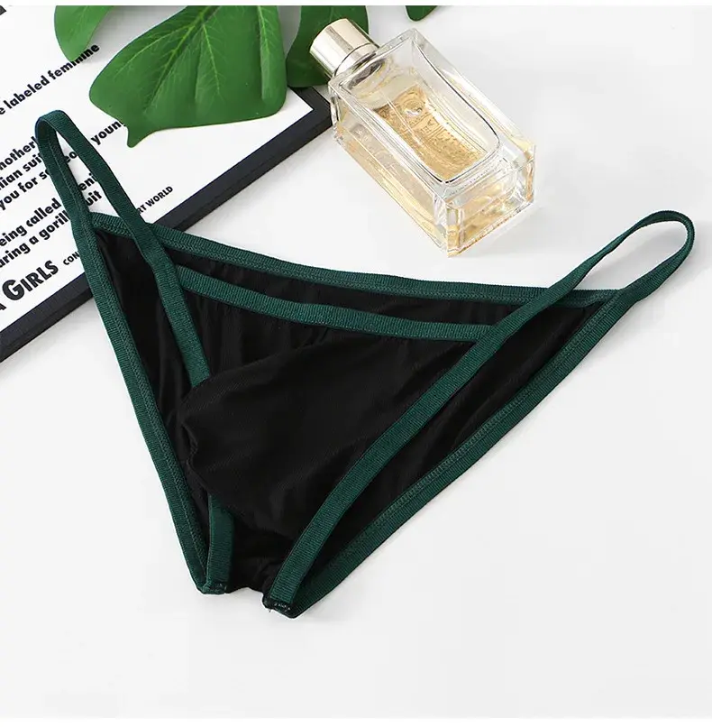 Men's Underwear Low-waist Ice Silk Briefs Breathable Soft Panties — image 11