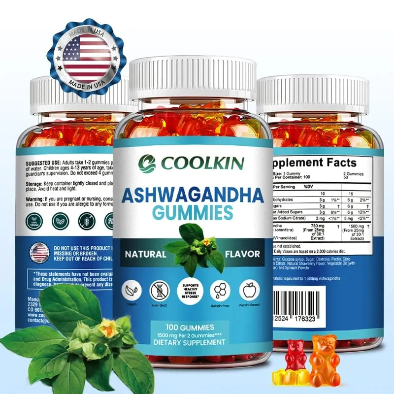 Ashwagandha Gummies - Enhance Physical Strength and Endurance Relieve Stress and Anxiety Improve Sleep Quality Antioxidant — image 1