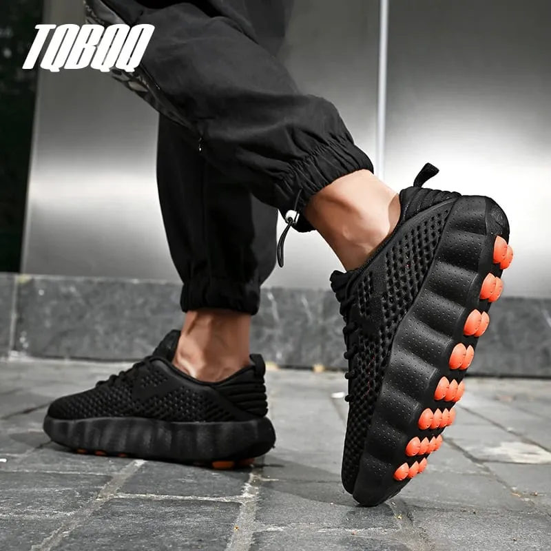 Men's Comfortable Casual Sneakers with Foot Sensing Massage Technology Women's Sports Breathable Lightweight Training Shoes — image 6